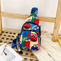 2021 New Joker Men and Women Children Bag Children Leisure shoulder bag Chest Pupils Cute Autumn Winter ins