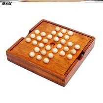 Gift single aristocratic Chess single chess fun wooden boy interactive puzzle creative chess and cards to solve students