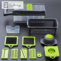 Kitchen multifunctional vegetable cutting artifact household potato shaved shredded shaved shredded shredded shredded slicer diced shredder