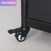 Special wheel corner cigarette cabinet convenience store wine cabinet glass counter reinforced directional wheel luxury column light accessories