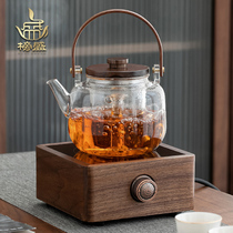 Bangsheng electric pottery stove automatic boiling tea maker home glass bubble teapot steaming teapot kettle white tea pot set
