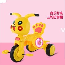 Childrens tricycle 1-5 years old bicycle Baby stroller Bicycle music stroller Baby cartoon basket