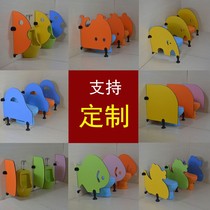 Kindergarten toilet partition toilet urinal baffle Cartoon waterproof baffle Children urinal baffle