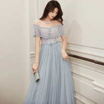 Evening dress queen 2020 new high end atmosphere banquet host elegant and slim Bridesmaid Dress