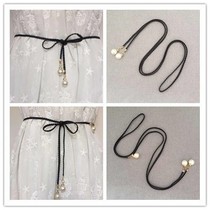 Buy 2 get 1 free Womens waist chain braided waist belt Wild dress with sweater Decorative waist rope knotted skirt belt