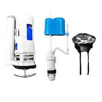 Universal vintage toilet seat stool tank accessories set floating ball inlet valve drain valve button