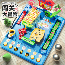 Children 3D Cubism Labyrinth Parent-child Toy Walking Ball ball Ball Bearing the big adventure track Puzzle Game Toy Boy