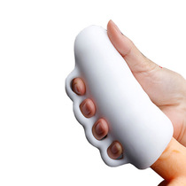 Male massager to reduce sensitivity male masturbator soft rubber private stem exerciser glans head trainer