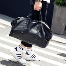 Trendy large capacity business Hand bag leather travel bag Fitness Bag fashion men short trip luggage men men