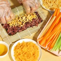 Japanese sushi production suit curly dining group special tool Home Nonstick Bamboo Curtain Rolls Purple vegetable Steamed Purple Vegetable-wrapped Rice Curtains