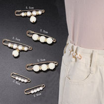 Trousers elastic buckle pants waist change small artifact pin fixed clothes anti-light belt pants adjustment waist buckle brooch