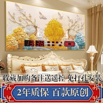 Perpetual Calendar electronic clock decorative painting 2021 New Wall digital calendar home living room wall hanging clock clock lamp