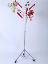 Multifunctional sugar hyacinth display rack with wheels able to push and pull rotating ice candy gourd shelf ground spreading target