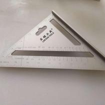 Aluminum alloy triangle ruler 45 degree protractor angle ruler multi-function straight angle ruler woodworking decoration tool large size