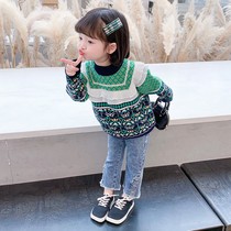 Girls Sweater Warm Thick 2021 New Winter Womens Warm Thick Baby Autumn Winter base shirt