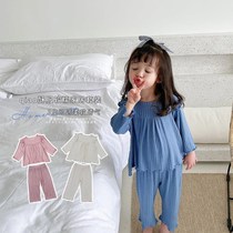 Childrens clothes in spring clothes 2022 new Yangtze girls home suit baby suit two girls