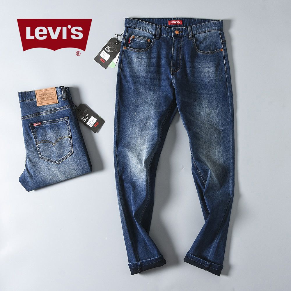 2022李维斯牛仔裤男士修身直筒levis502丹宁小脚弹力休闲lvs男裤