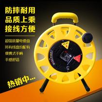 Engineering large wire reel small mobile household hand-cranked construction site electric coil watering coil wire winding wire rack
