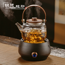 Japanese electric pottery stove tea maker automatic steam cooking teapot padded glass tea set household small teapot set