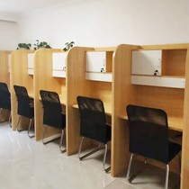 Self-study room table immersive computer room partition table and chairs closed net red sharing paid postgraduate entrance examination self-study study table