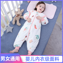 Baby sleeping bag autumn and winter thickened newborn baby Winter Winter split winter Winter Spring and Autumn thin children anti-kicking