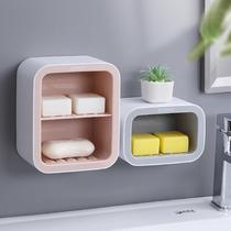 Soap box high-end hanging on the wall 2021 new wall bracket bathroom sticker hanging non-punching new Chinese style
