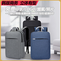 Backpack Mens Double Shoulder Bag Custom LOGO Print Character Pattern Large Capacity Business Computer Bag Student School Bag Travel Bag