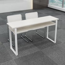 Educational institutions training table Staff double position Primary and secondary school students Simple modern table and chair combination Conference table Long table