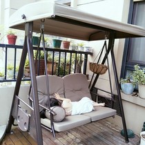 Wrought hammock hanging outdoor swing chair seat ins Wind outdoor balcony light luxury small apartment household hanging