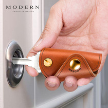 Modern Key Containing Bag Creative Key Container Genuine Leather Lock Spoon Bag Silent Bull Leather Key Bag