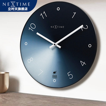 NeXtime Holland Day minimalist clock Gradient glass living room bedroom mute 16 inch fashion wall clock