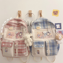 Schoolbag female primary school students ins Japanese backpack girl heart third to fifth and sixth grades junior high school students large capacity tide shoulders