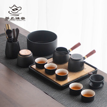 Kung Fu tea set Light luxury household living room office tea making ceramic Chinese light luxury high-end small set gift box