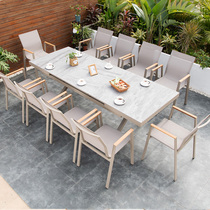 Nordic outdoor tables and chairs Garden terrace Villa tables and chairs combination Sun room creative outdoor courtyard leisure tables and chairs
