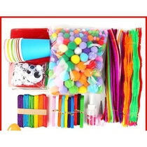 Hairy root twist stick color hair ball fluffy strip activity eye Children diy set handmade material
