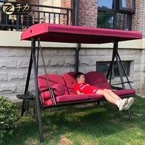 Zili garden swing Outdoor hanging chair Outdoor Wrought iron household balcony Net red cradle Hammock double adult rocking chair