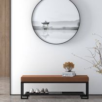 Shoe changing stool home door wearing shoes stool entering stool sitting bench new Chinese bed tail stool long bench