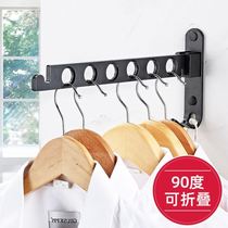Wardrobe clothes hook wall hanging creative hanger hook wall-type dormitory wall without drilling bedroom hanging clothes artifact