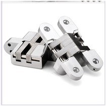 Cross hinge concealed hinge folding door invisible door hinge cross hinged dining table and chairs burglar-proof concealed door inside and outside
