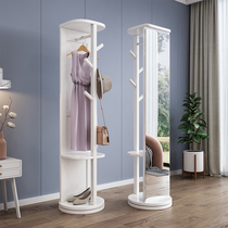 Solid Wood fitting mirror hanger integrated Net red dressing mirror coat rack floor bedroom living room multi-function full-length mirror