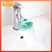 Tap extension Childrens baby Handwashing lengthened splash-proof Silicone Gel Extension Mouth Water Diversion Cartoon Water Guide Tank