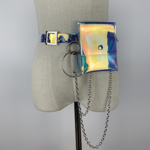 Symphony Laser Belt Bag Decoration Transparent Versatile Small Waist Bag Colorful Belt Bag Clothing Belt Bag Women