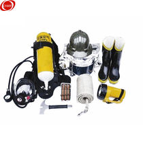 Good luck full set of firefighters equipped with 5L air respirator firefighters personal protection equipment fire relief emergency