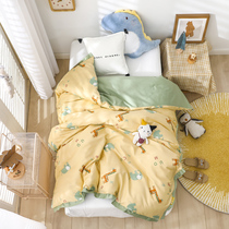 Class A kindergarten quilt three-piece set with core six-piece set pure cotton childrens nap quilt baby starts school bedding 3