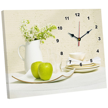 Modern minimalist living room table decorative painting non-perforated meter box hanging painting creative clock bedroom mural wall clock