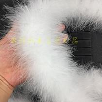 Thickened feather strip lengthened encrypted turkey feather strip ostrich feather wedding decoration stage fur clothing accessories