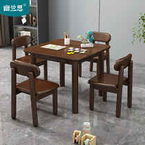 Youlan Si Kindergarten Table Chair Solid Wood Desk Children's Table and Chair Set Baby Learning Writing Table Game Table