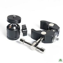 Photography accessories large crab clamp spherical pan tilt multi-function powerful clamp for light stand Camera Connection