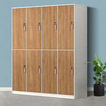 Wooden staff locker with lock gym yoga salon bathroom induction storage cabinet