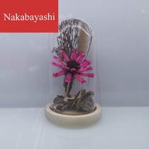 Glass cover dried flower crafts ornaments Valentines Day gifts Mothers Day gifts
